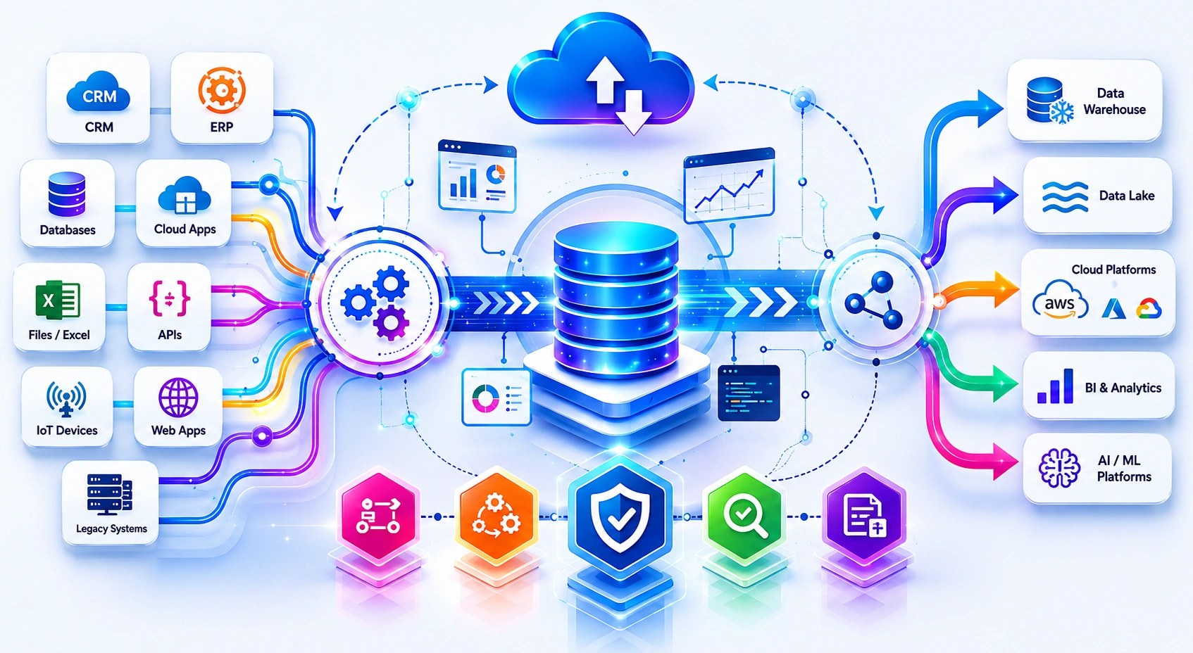 Data integration and migration - connecting systems and moving data to cloud