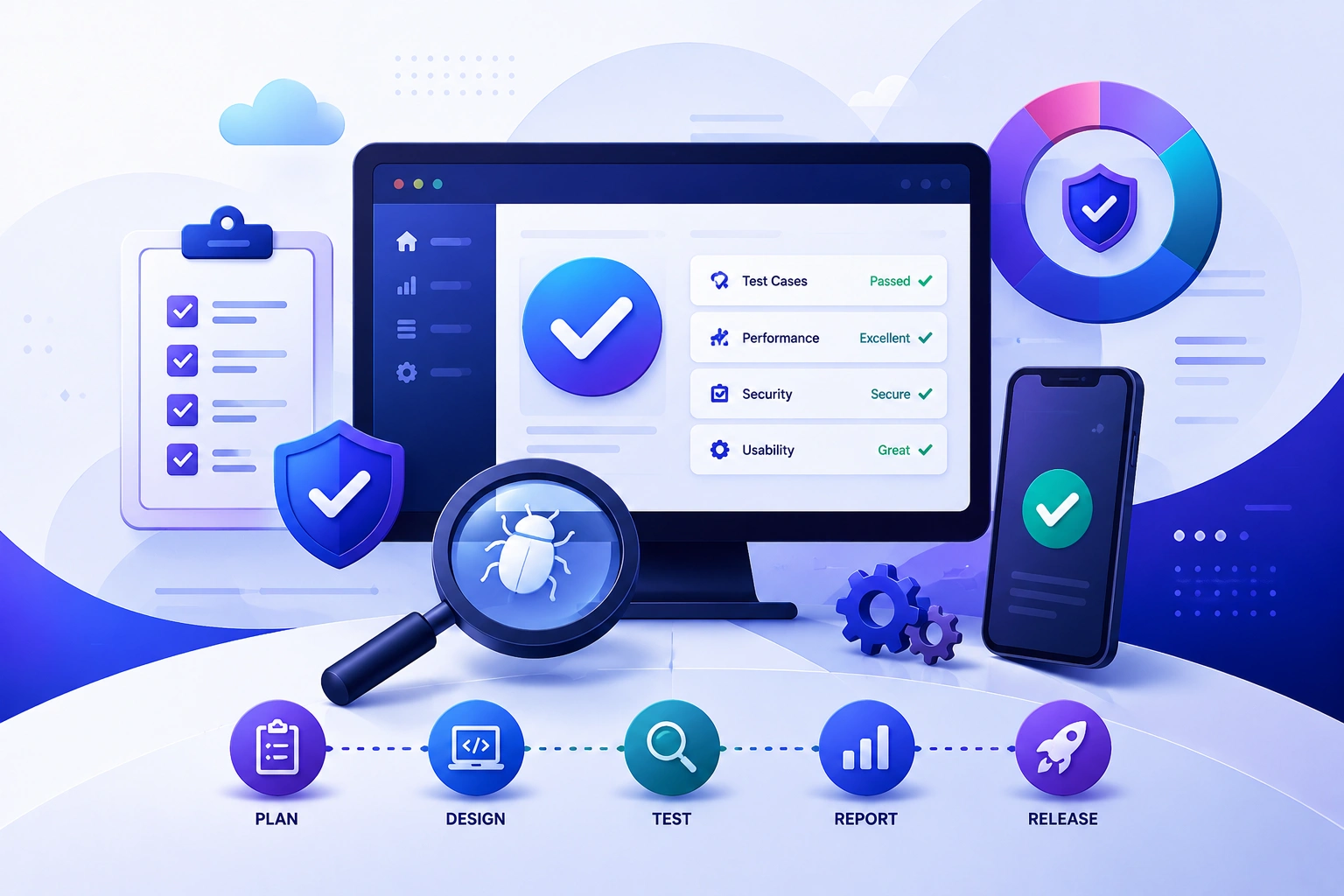 CCPL.AI (CONFRONTIERS CONCLAVE) QA and testing services delivering automated software quality assurance, performance testing, and continuous testing for reliable software delivery